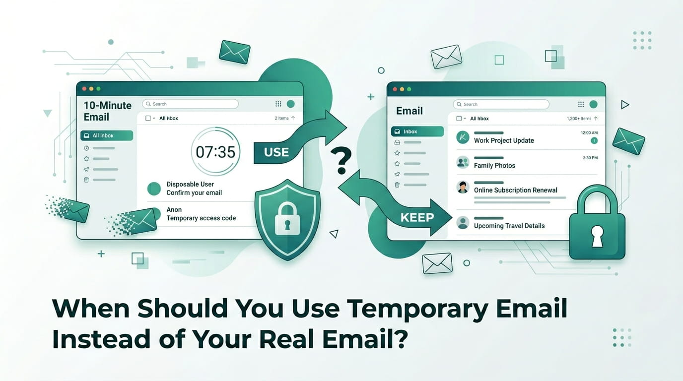 When Should You Use Temporary Email Instead of Your Real Email?